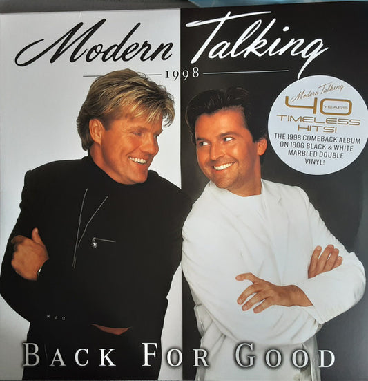 Modern Talking – Back For Good (The 7th Album)  ,  2LP , Black & White Marbled vinyl