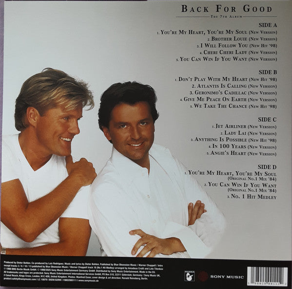 Modern Talking – Back For Good (The 7th Album)  ,  2LP , Black & White Marbled vinyl