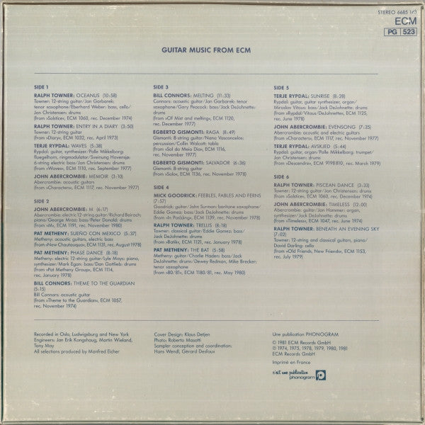 Guitar Music From ECM     ,  3LP , BOX ,ECM