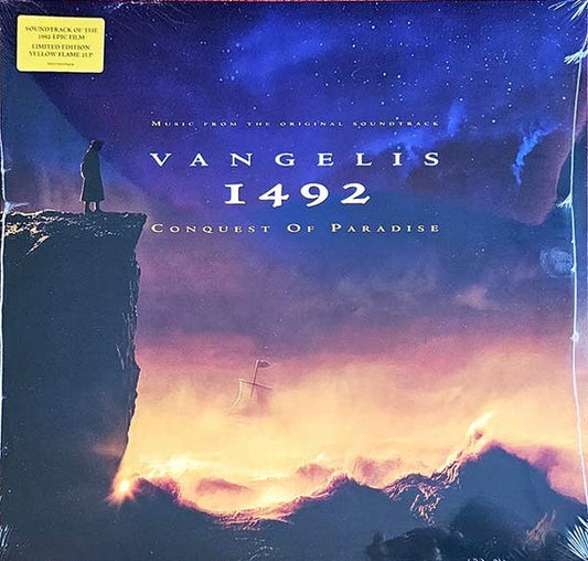 Vangelis – 1492 - Conquest Of Paradise (Music From The Original Soundtrack), 2xLP, Yellow Flame Vinyl