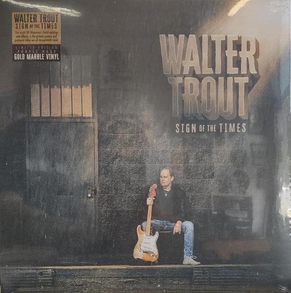 Walter Trout – Sign Of The Times , Limited Edition, Purple Haze Gold Marble