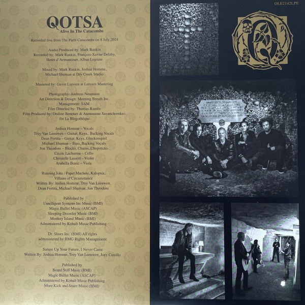 Queens Of The Stone Age ‎– Alive In The Catacombs   ,   Single Sided, EP