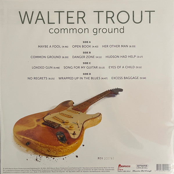 Walter Trout – Common Ground, 2xLP, Limited Edition, NumberED( 811/1000), Green Translucent Vinyl