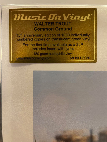 Walter Trout – Common Ground, 2xLP, Limited Edition, NumberED( 811/1000), Green Translucent Vinyl