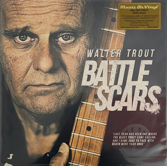 Walter Trout – Battle Scars, 2 x LP, Gatefold, Limited Edition, Numbered( 461/1000), Aquamarine Vinyl