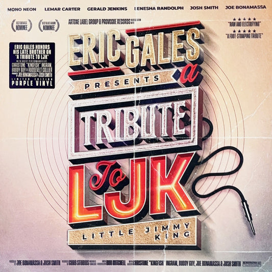 Eric Gales – A Tribute To LJK  ,  Limited Edition, Purple  ( Eric Gales , Joe Bonamassa , Kingfish ....etc  )