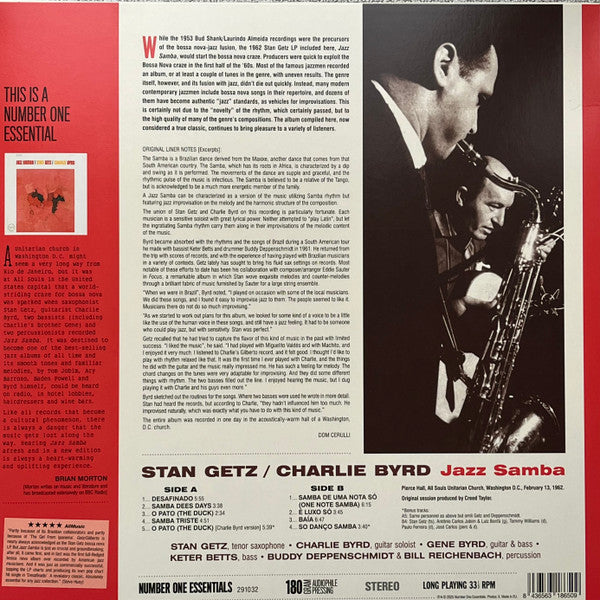 Stan Getz, Charlie Byrd – Jazz Samba    , 180 gram
