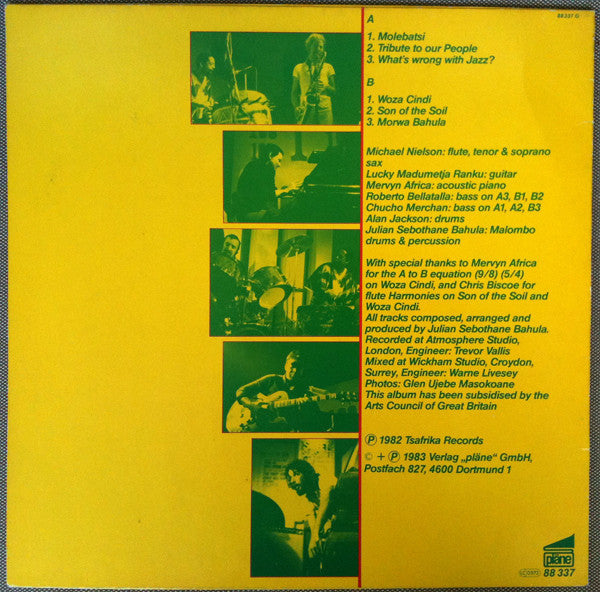 Julian Bahula's Jazz Afrika* – Son Of The Soil