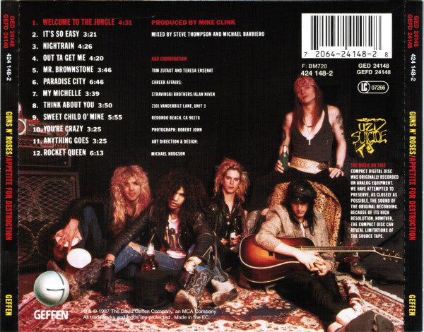 Guns N' Roses – Appetite For Destruction