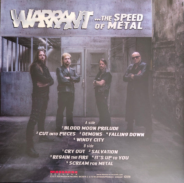 Warrant – The Speed Of Metal  ,  Gatefold , Limited Edition , Blue + Black vinyl