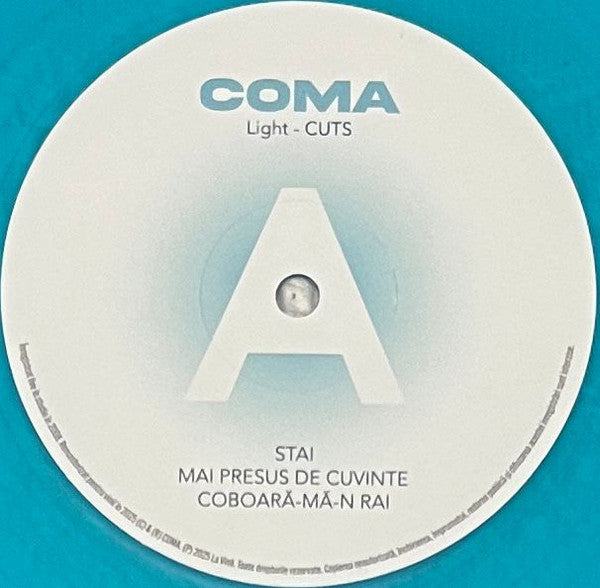 Coma – Coma Light Cuts  ,  Record Store Day, Limited Edition,  Remastered, Stereo, 180 gram, Turquoise Translucent