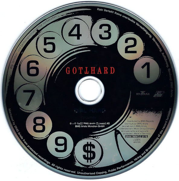 Gotthard – Dial Hard   ,  CD