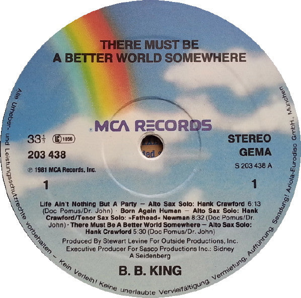 B.B. King – There Must Be A Better World Somewhere