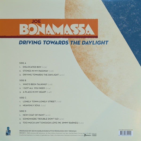 Joe Bonamassa – Driving Towards The Daylight  ,  2LP , Gatefold , Limited Edition,  Red, 180g,