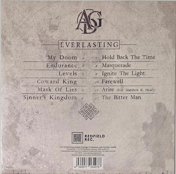 Any Given Day  – Everlasting   ,   Limited Edition,  Grey Black Marbled