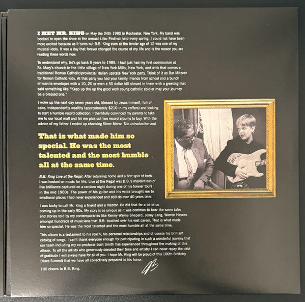 Joe Bonamassa – B.B. King's Blues Summit 100 (Celebrating The King Of The Blues), 3xLP, incl. 20 pg. booklet