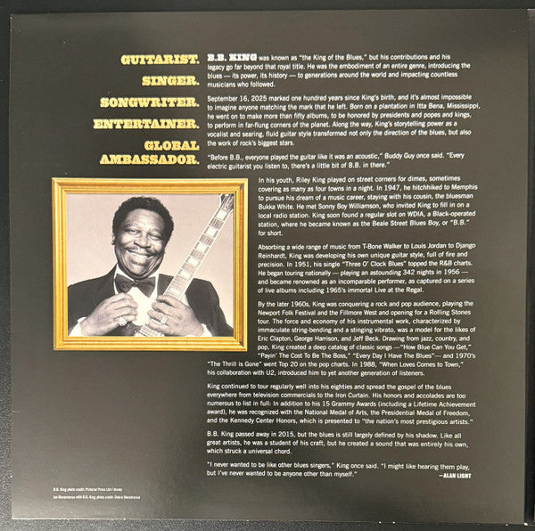 Joe Bonamassa – B.B. King's Blues Summit 100 (Celebrating The King Of The Blues), 3xLP, incl. 20 pg. booklet