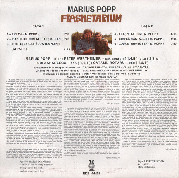 Marius Popp Invitat Peter Wertheimer – Flașnetarium