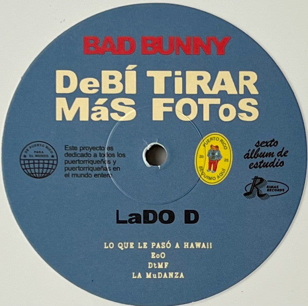 Bad Bunny – Debí Tirar Más Fotos  , 2LP , Gatefold ,
