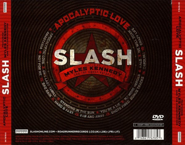 Slash  Featuring Myles Kennedy And The Conspirators – Apocalyptic Love, CD+ DVD, Deluxe Edition, Digipak