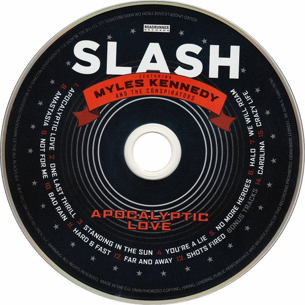 Slash  Featuring Myles Kennedy And The Conspirators – Apocalyptic Love  ,  CD + DVD , Deluxe Edition, Digipak