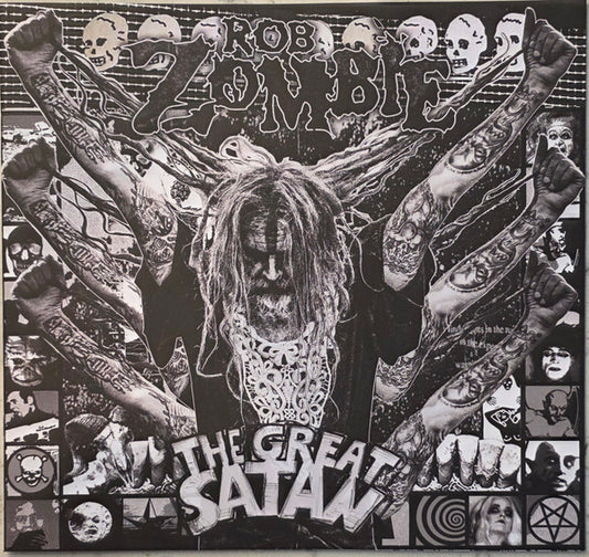 Rob Zombie – The Great Satan  ,  Limited Edition, Black & White Swirl , Gatefold ,28 page booklet