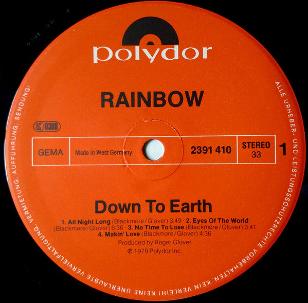 Rainbow – Down To Earth