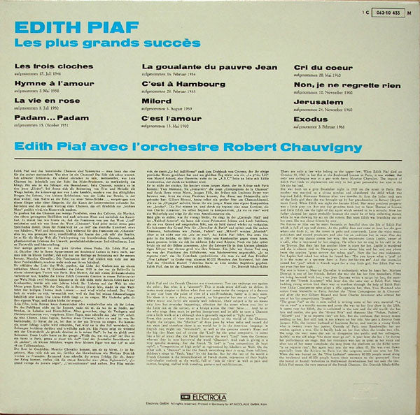 Edith Piaf – Les Plus Grands Succès