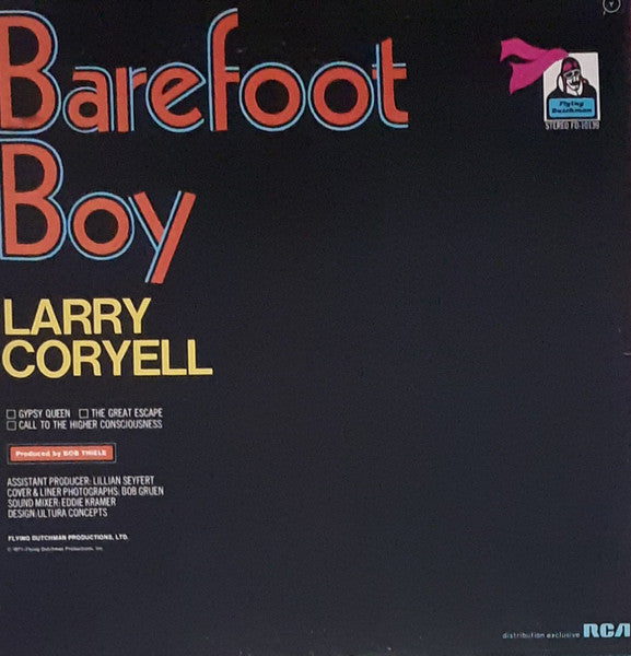 Larry Coryell – Barefoot Boy    , Gatefold