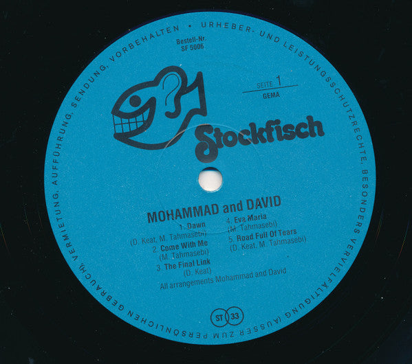 Mohammad* & David* – Persian-American Rhythm'n Blues  ,  1 press DE , 1976