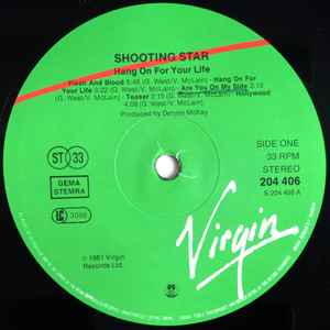 Shooting Star  ‎– Hang On For Your Life