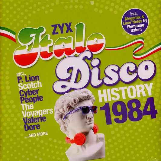 ZYX Italo Disco History 1984  , 2LP , Gatefold , Partially Mixed, Purple & Green Vinyls