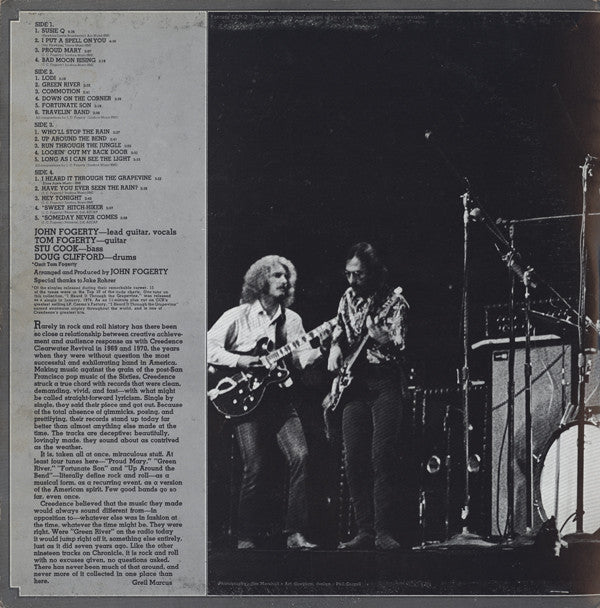 Creedence Clearwater Revival Featuring John Fogerty ‎– Chronicle (The 20 Greatest Hits)   , 2 LP, Gatefold