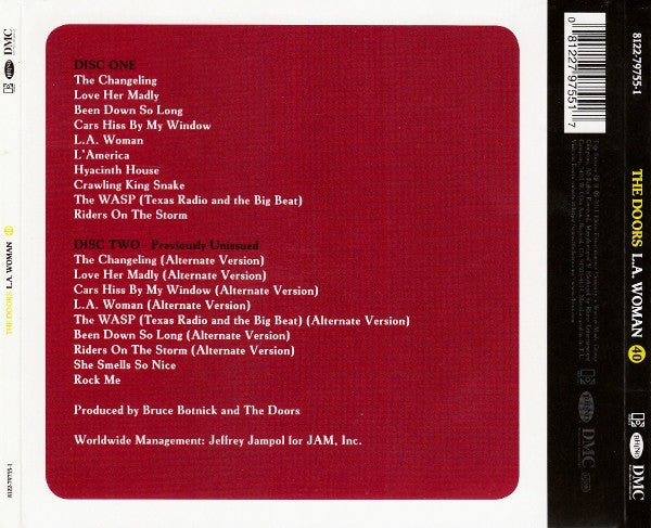 Doors* – L.A. Woman, 2xCD, Trifold Cardboard Sleeve