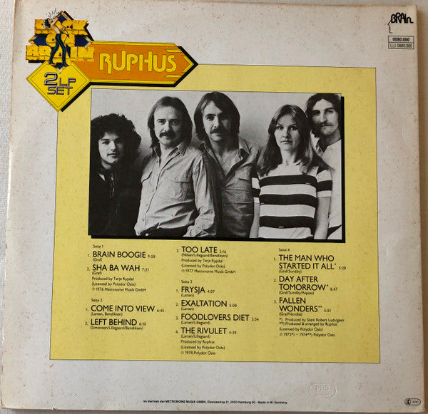 Ruphus ‎– Rock On Brain  ,  2LP , Gatefold