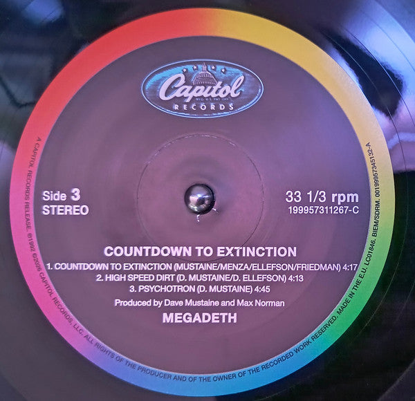 Megadeth – Countdown To Extinction   ,  2 LP ,