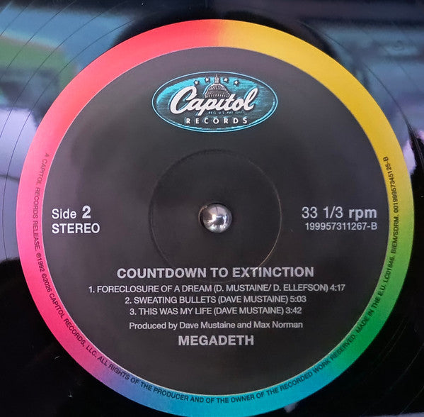 Megadeth – Countdown To Extinction   ,  2 LP ,