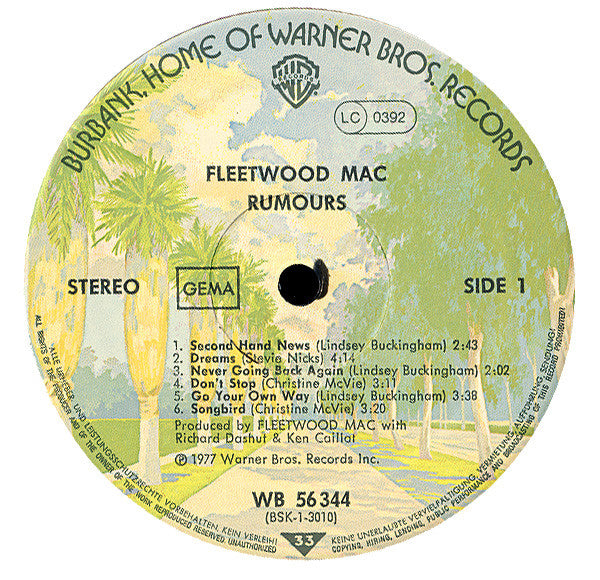 Fleetwood Mac - Rumours, Textured Sleeve