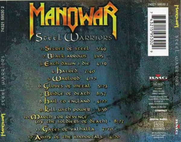 Manowar – Steel Warriors  ,  CD