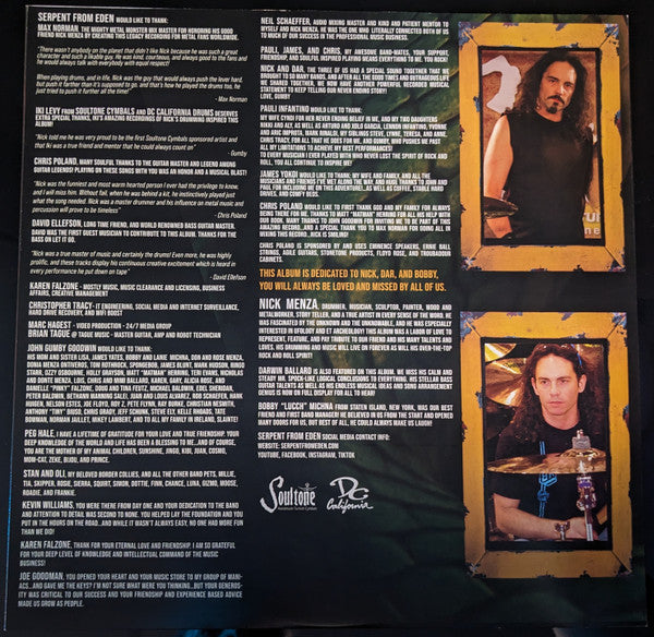 Serpent from Eden – Serpent from Eden featuring Nick Menza ex Megadeth , Red vinyl