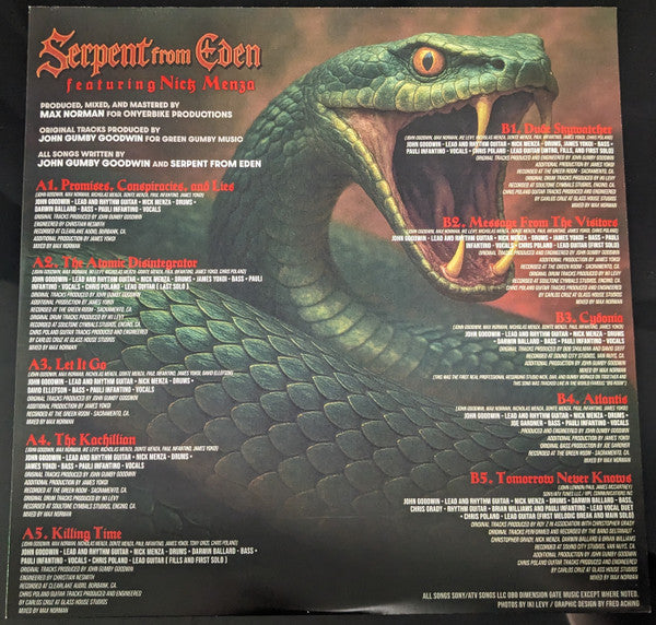 Serpent from Eden – Serpent from Eden featuring Nick Menza ex Megadeth , Red vinyl