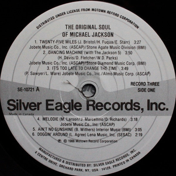 Michael Jackson ‎– The Motown Years ...His Greatest Hits    ,  3LP
