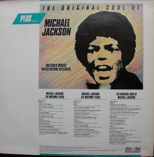 Michael Jackson ‎– The Motown Years ...His Greatest Hits    ,  3LP