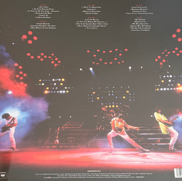 Queen – Live At Wembley Stadium   , 3 LP , Box Set , 180 Gram , HALF SPEED MASTERED