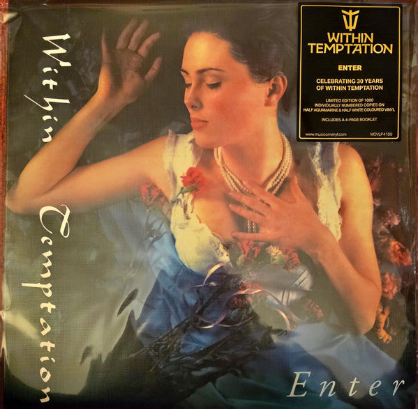 Within Temptation – Enter  ,  Limited Edition, Numbered, Translucent Aquamarine, Solid White, 30th Anniversary