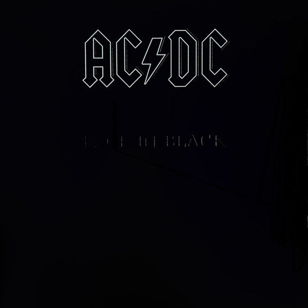 AC/DC – Back In Black  ,  White With Black Splatter vinyl