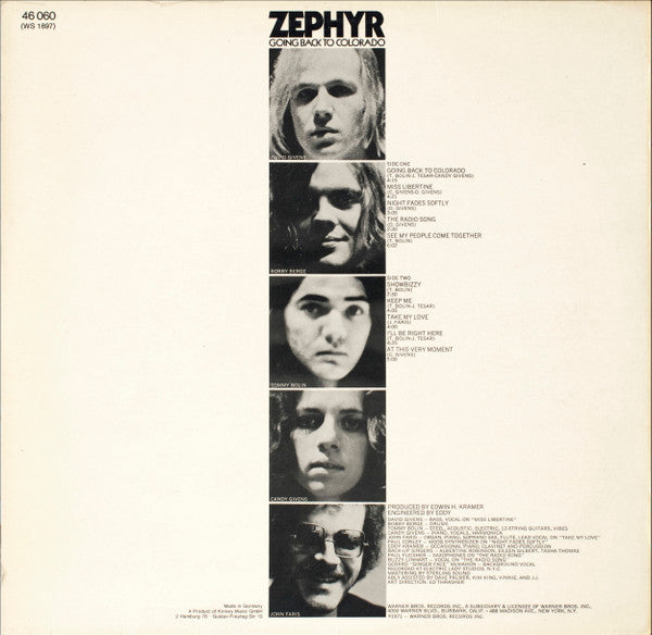 Zephyr– Going Back To Colorado