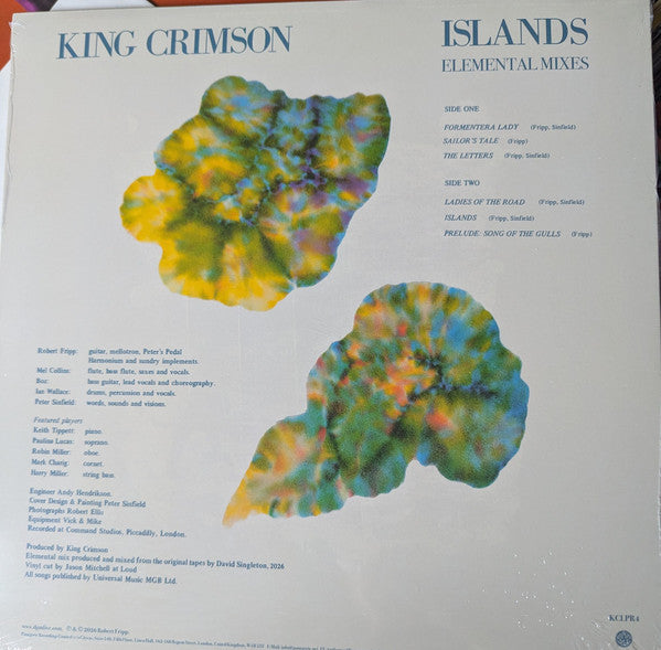 King Crimson – Islands (Elemental Mixes)  ,  Reissue, 200 gram