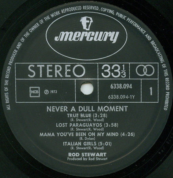 Rod Stewart – Never A Dull Moment, Gatefold