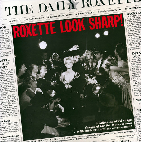 Roxette – Look Sharp!  ,  40th Anniversary Limited Gold Vinyl Edition